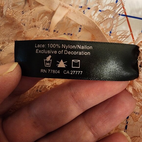 Dreamgirl Women's Lace Bra Set, NWT Pink OS - Picture 12 of 13